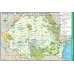 MAPA GEOGRAFIA ROMANIEI - 6 PLANSE A3 PLIATE PLASTIFIATE